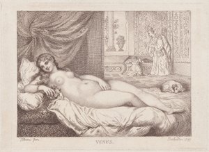 Venus av Urbino, 1799, 1799. av Thomas Rowlandson