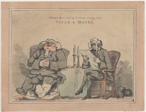 Vicar och Moses, 1 april 1786., 1 april 1786. av Thomas Rowlandson