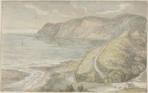 Utsikt från värdshuset i Lynton av Thomas Rowlandson
