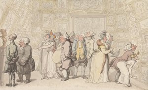 Utställning på Royal Academy av Thomas Rowlandson