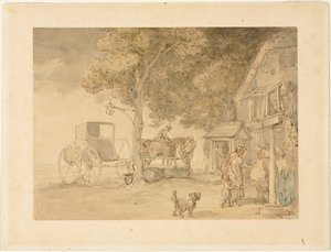 Vatna hästar av Thomas Rowlandson