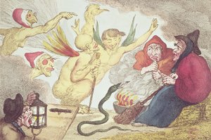 Häxor i en höloft av Thomas Rowlandson