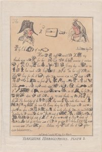 Yorkshire Hieroglyfer, tavla 2, 11 mars 1809., 11 mars 1809. av Thomas Rowlandson