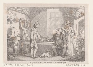 Young Adams Katekeserad av Parson Adams, från The Adventures of Joseph Andrews, and his fr..., 1792. av Thomas Rowlandson