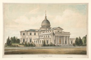 N.E. Utsikt över State House byggt 1794 - Trenton, N.J. Ändrad och förstorad 1845-6