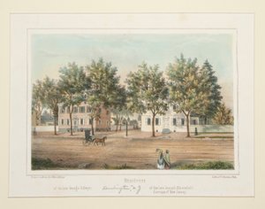 Bostad / av den sene George Dillwyn / av den framlidne Joseph Bloomfield (Burlington, NJ), från 14 vyer av Burlington
