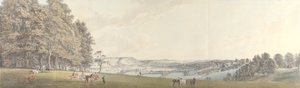 Utsikt över Boxhill från Norbury Park, Surrey av Thomas Sandby