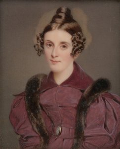 Porträtt av en dam, ca. 1835. av Thomas Seir Cummings
