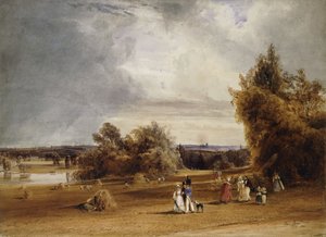 En utsikt över Paris från St. Cloud, 1830 av Thomas Shotter Boys