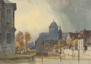En vy av Church of Our Lady of Hanswijk, Mechelen (Malines), Belgien av Thomas Shotter Boys