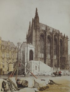 La Sainte Chapelle, från Picturesque Architecture i Paris, publicerad 1839 av Thomas Shotter Boys