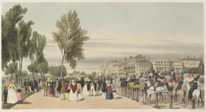 London som det är: Hyde Park, nära Grosvenor Gate av Thomas Shotter Boys