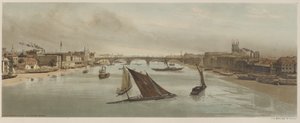 London As It Is: London Bridge, från Southwark Bridge av Thomas Shotter Boys