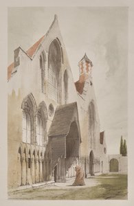 Pittoresk arkitektur i Paris, Gent, Antwerpen, Rouen: Hospice des Vieillards, Gent, Belgien av Thomas Shotter Boys