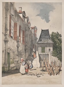 Pittoresk arkitektur i Paris, Gent, Antwerpen, Rouen: L