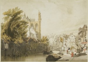 Pittoresk arkitektur i Paris, Gent, Antwerpen, Touen, etc.