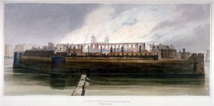 Towern i London morgonen efter branden i Armory den 30 oktober 1841 av Thomas Shotter Boys