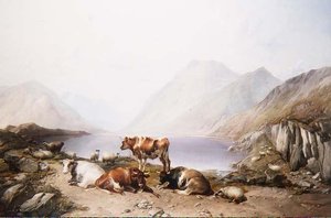 Ett stopp på vägen, Loch Etive av Thomas Sidney Cooper