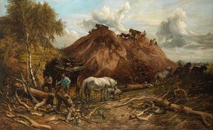 Rensa träet för järnvägen av Thomas Sidney Cooper