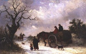 Home from Market (olja på duk)