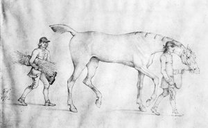 Häst och hästskötare, 1754