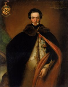 Porträtt av kapten Sir Edward Brace (ca 1769-1843), som utmärkte sig i den brittiska flottan på Medelhavsfronten under franska (1792-1802) och napoleonska (1803-1815) revolutionskrigen av Thomas Stewardson