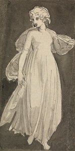 Flicka, Full Längd, Framåtvänd av Thomas Stothard
