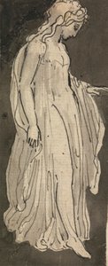 Flicka, Hellängd, Högervänd av Thomas Stothard