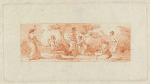 [En från] Två album, innehållande totalt 213 teckningar av Stothard för bokillustrationer av Thomas Stothard