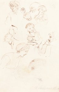 Studieblad av Thomas Stothard