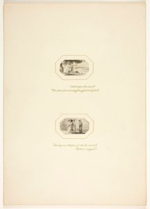 Studie till en plansch ur Uppgiften av Thomas Stothard