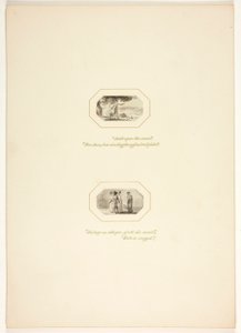 Studie för en plansch ur Uppgiften av Thomas Stothard