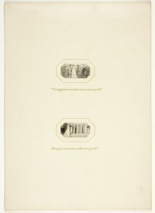 Studera för en tallrik från The Triumphs of Temper, i Royal Engagements Pocket Book från 1796 av Thomas Stothard