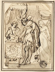 Ung man vid skrivarens bord av Thomas Stothard