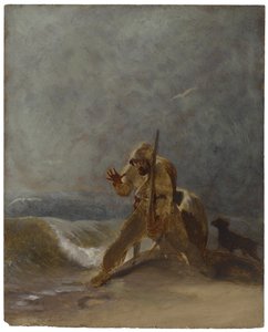Fotavtryck i sanden, c.1856