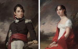 Porträtt av Jean Terford David och Mary Sicard David av Thomas Sully