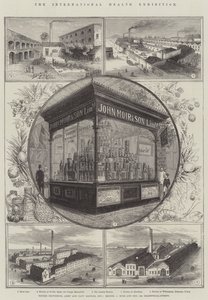 Den internationella hälsoutställningen, konserverade proviant, armé- och marineransoner, etc, Messers J Moir and Son, 148, Leadenhall-Street