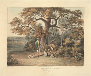 En uppsättning om fyra - Shooting: Plate IV. Uppfriskande av Thomas Sutherland