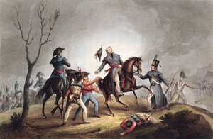 Sir John Moores död, La Coruna, Spanien, 17 januari 1809 1815
