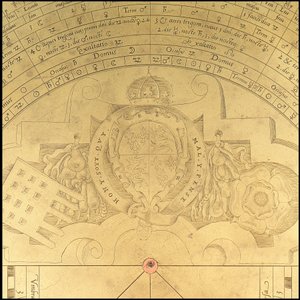 Astrolabium: detalj åtsidan, ca 1552 (brons) av Thomas & Sutton Henry (c.1624 65) Gemini