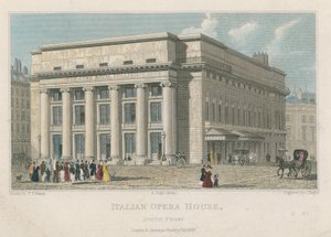 Italienska operahuset, South Front, London av Thomas Talbot Bury