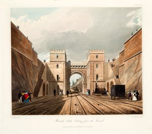 Moorish Arch, tittar från tunneln, 1831