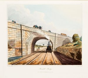 Rainhill Bridge, Chat Moss, nära Liverpool, 1831