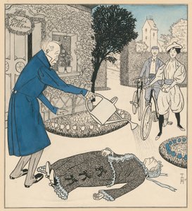 Den moderna kvinnan eller besök hos de nygifta av Thomas Theodor Heine