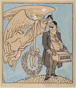 Roland från Berlin; Simplicissimus IX/13, 1905 av Thomas Theodor Heine