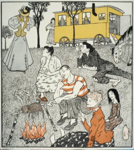 En återförening. / Åh Puzzi, jag måste hitta dig så här! av Thomas Theodor Heine