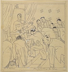 anpassa börsen; Simplicissimus XXXV/36, 1930 av Thomas Theodor Heine