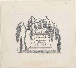 Mopsgrab av Thomas Theodor Heine