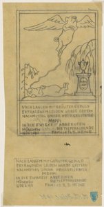 Dödsbesked för en mops av Thomas Theodor Heine