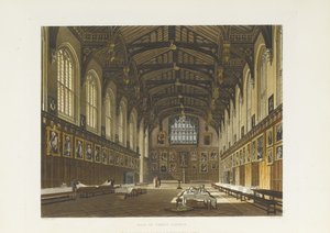 Hall of Christ Church, 1814 av Thomas Tomkins